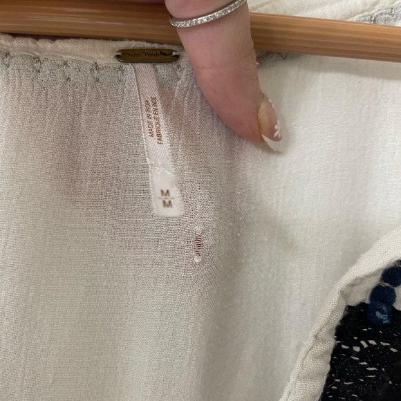 Free People Iris Embroidered Women's Top - Picture 7 of 7